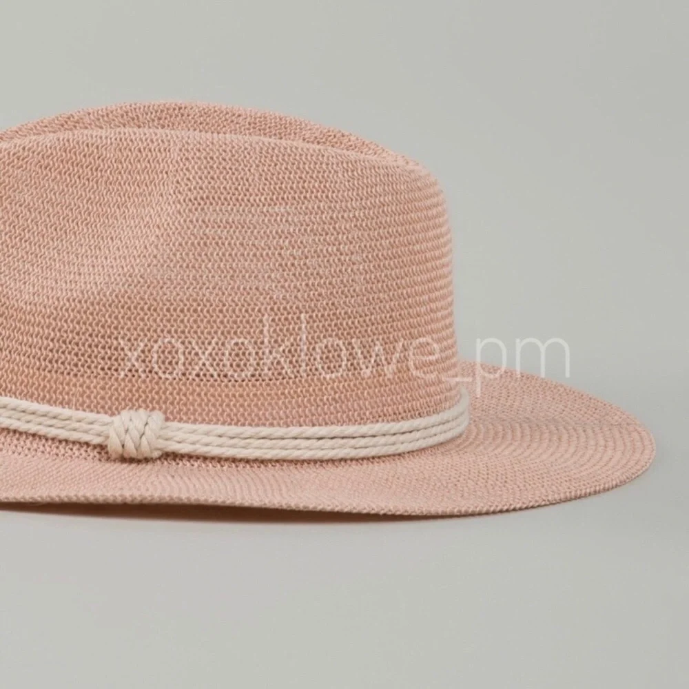 POL Light Pink Woven Panama Hat - Picture 5 of 12